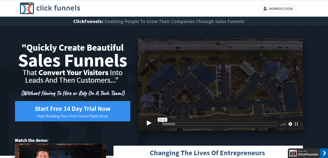 ClickFunnels Homepage