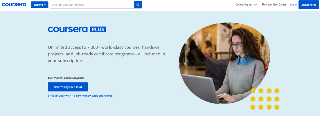 Coursera Homepage