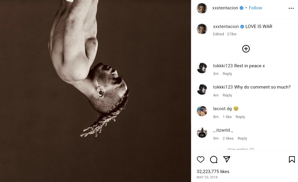 XXXTentacion's Last Post Before His Death