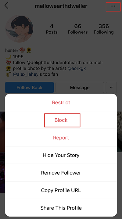 Restrict/Block User's Account 