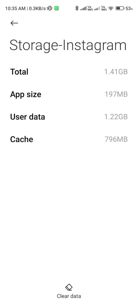 Select the ‘Clear Cache’ option