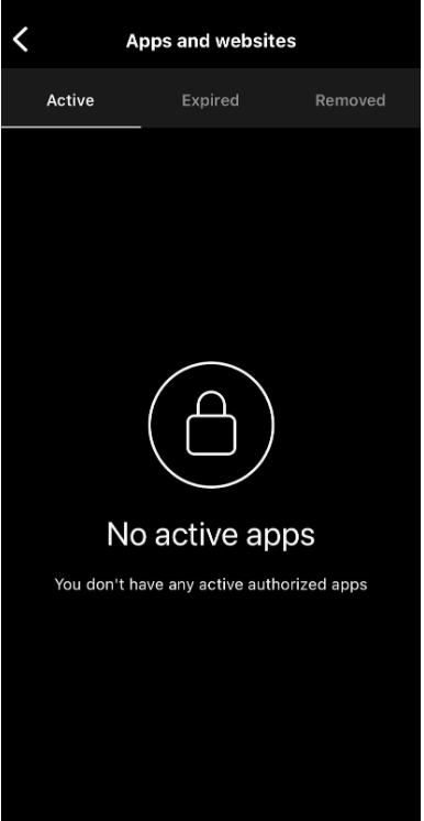  Remove access given to third-party apps